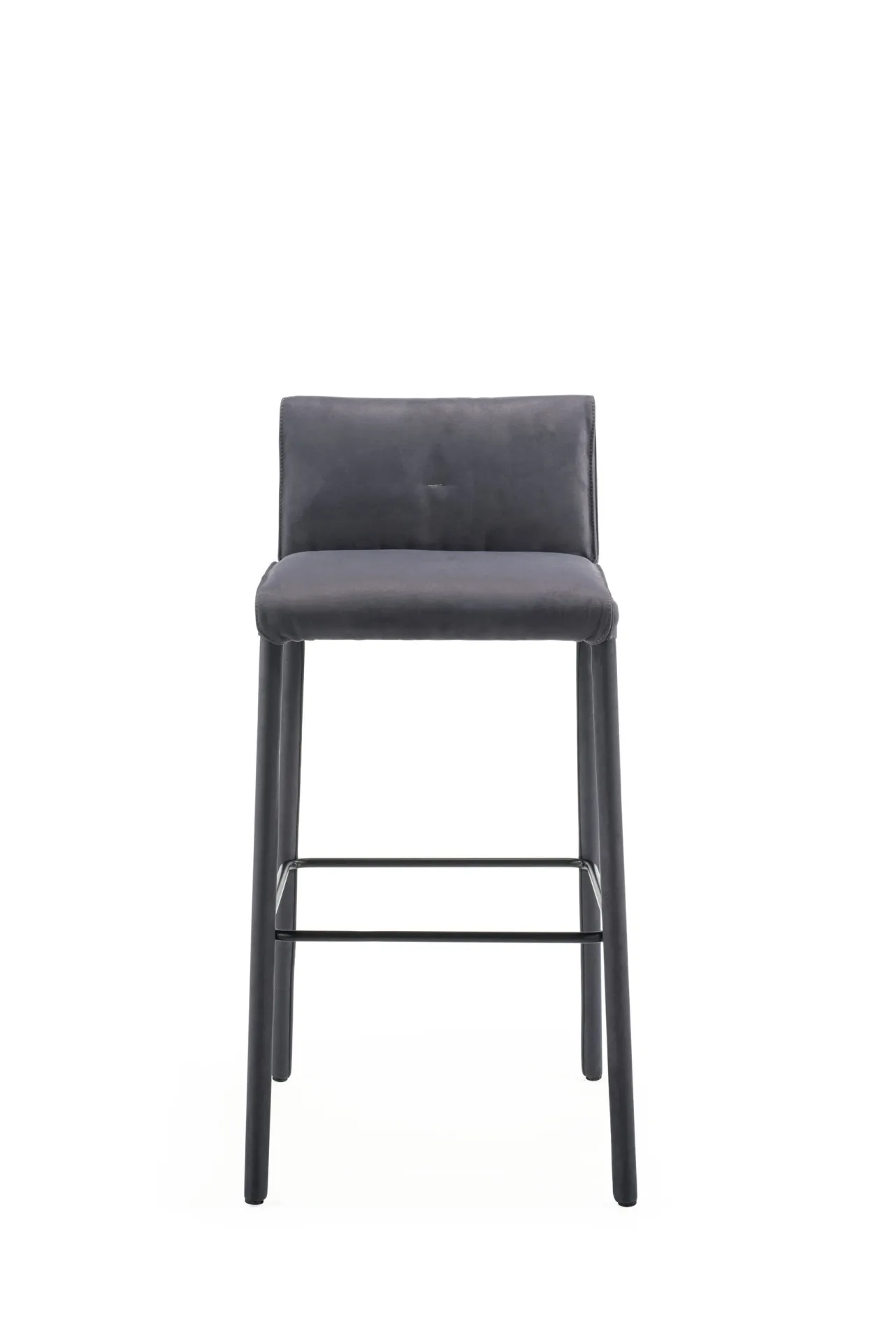Sgabello Blazer Scavolini grigio antracite visto di fronte