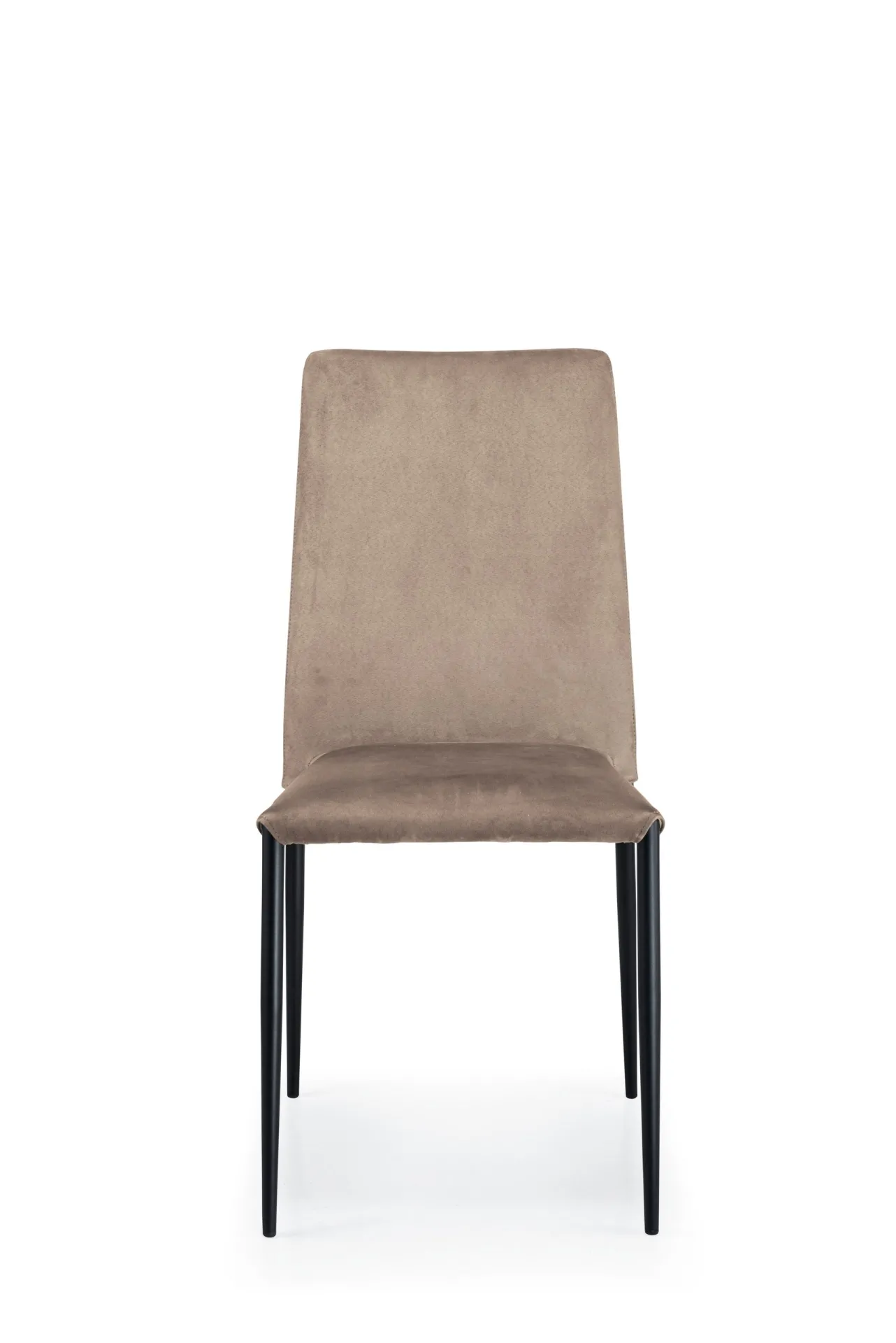 Sedia Cloe Flex Scavolini rosa antico vista di fronte su fondo bianco