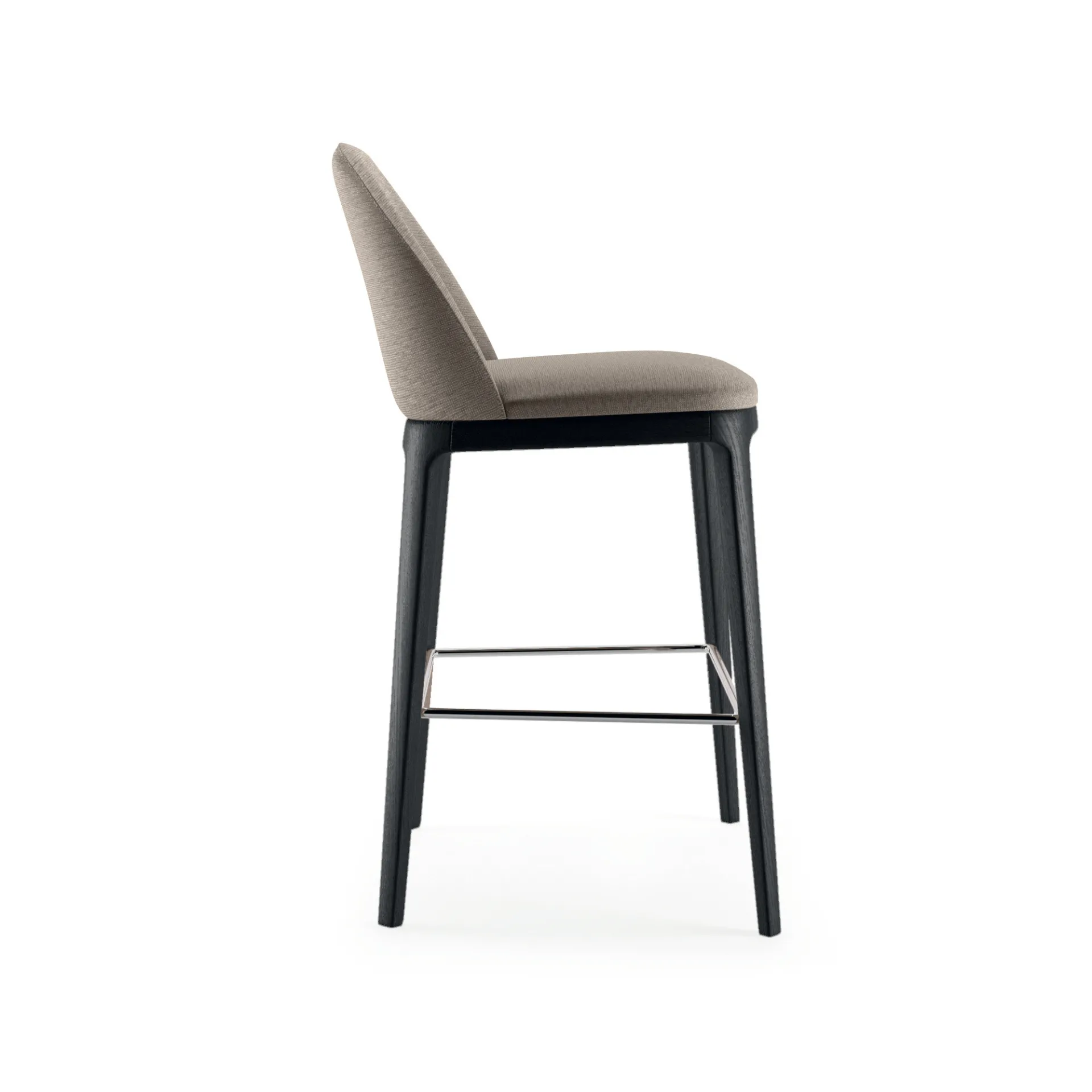 Profilo dello sgabello Egg Scavolini con schienale imbottito