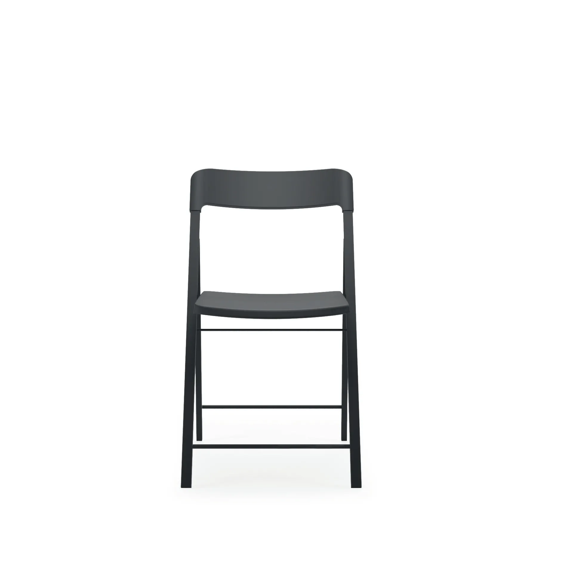 Sedia Klesia Scavolini nera vista di fronte