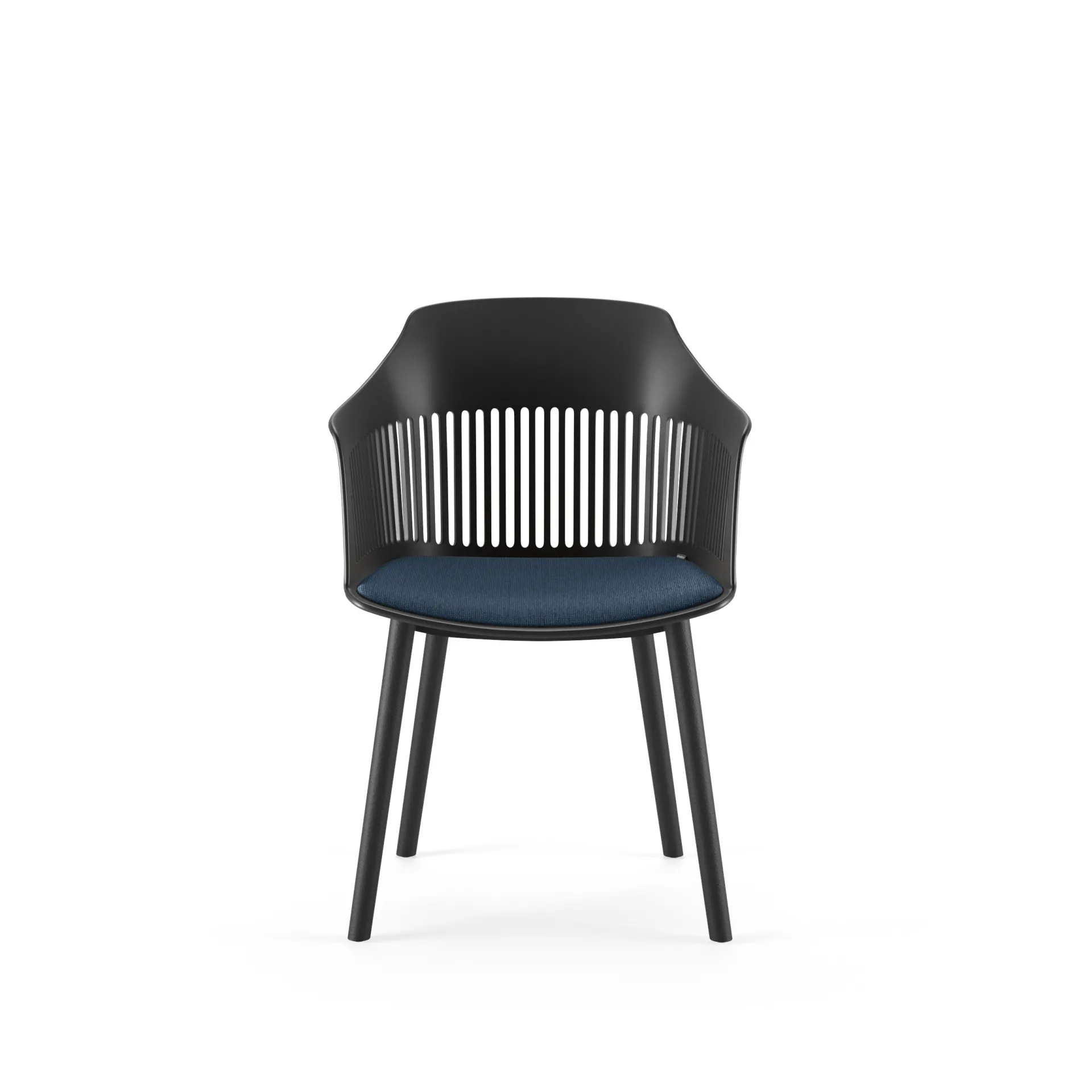 Sedia Laila con braccioli Scavolini vista di fronte