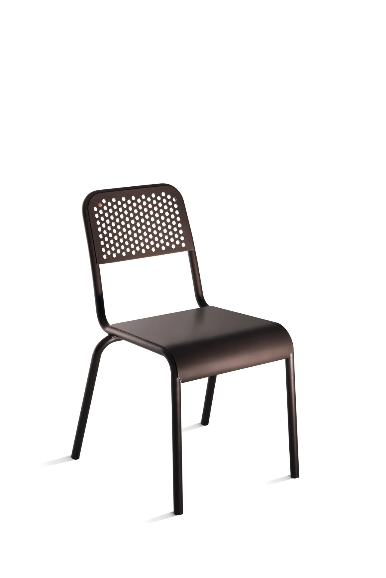 Sedia Nizza Scavolini color bronzo su fondo bianco