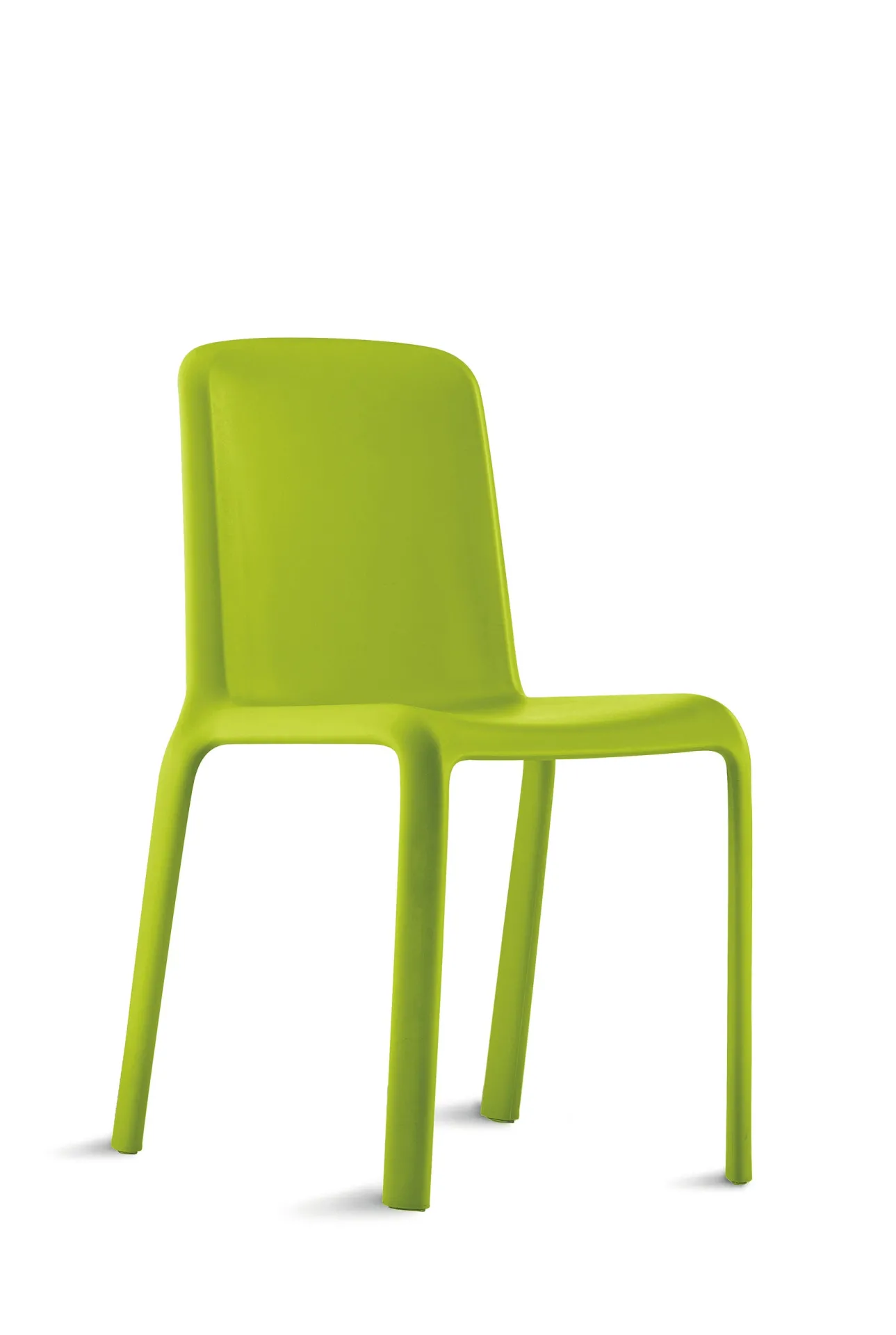 Sedia Snow 300 Scavolini verde acido su fondo bianco
