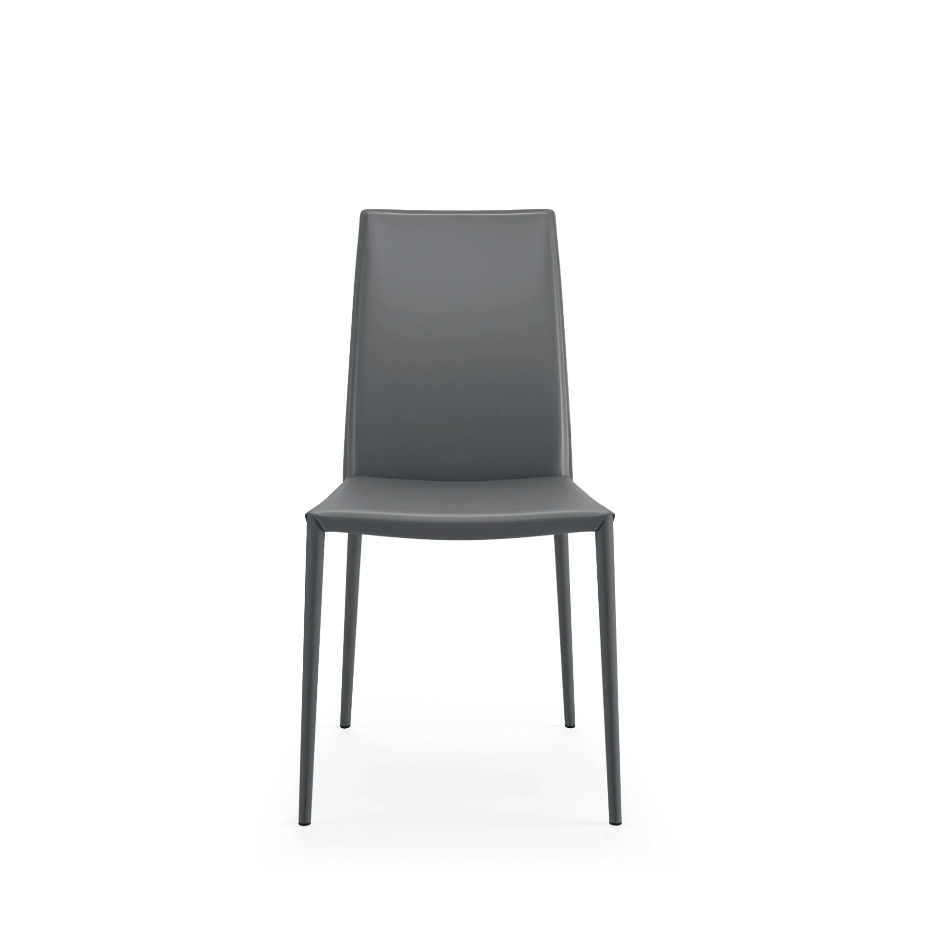 Sedia Unique Scavolini grigia vista di fronte