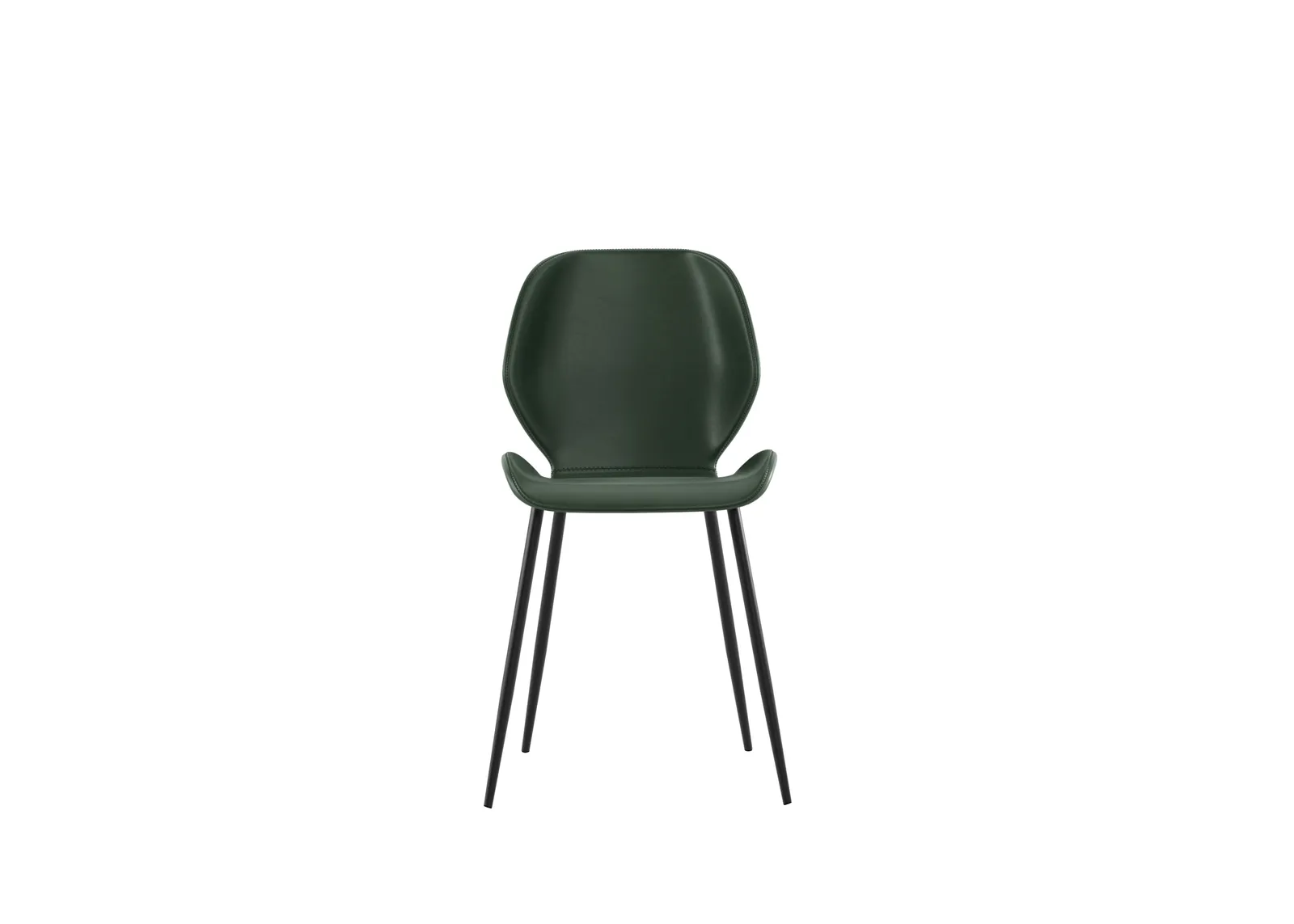 Sedia Diana Stones verde scuro su fondo bianco