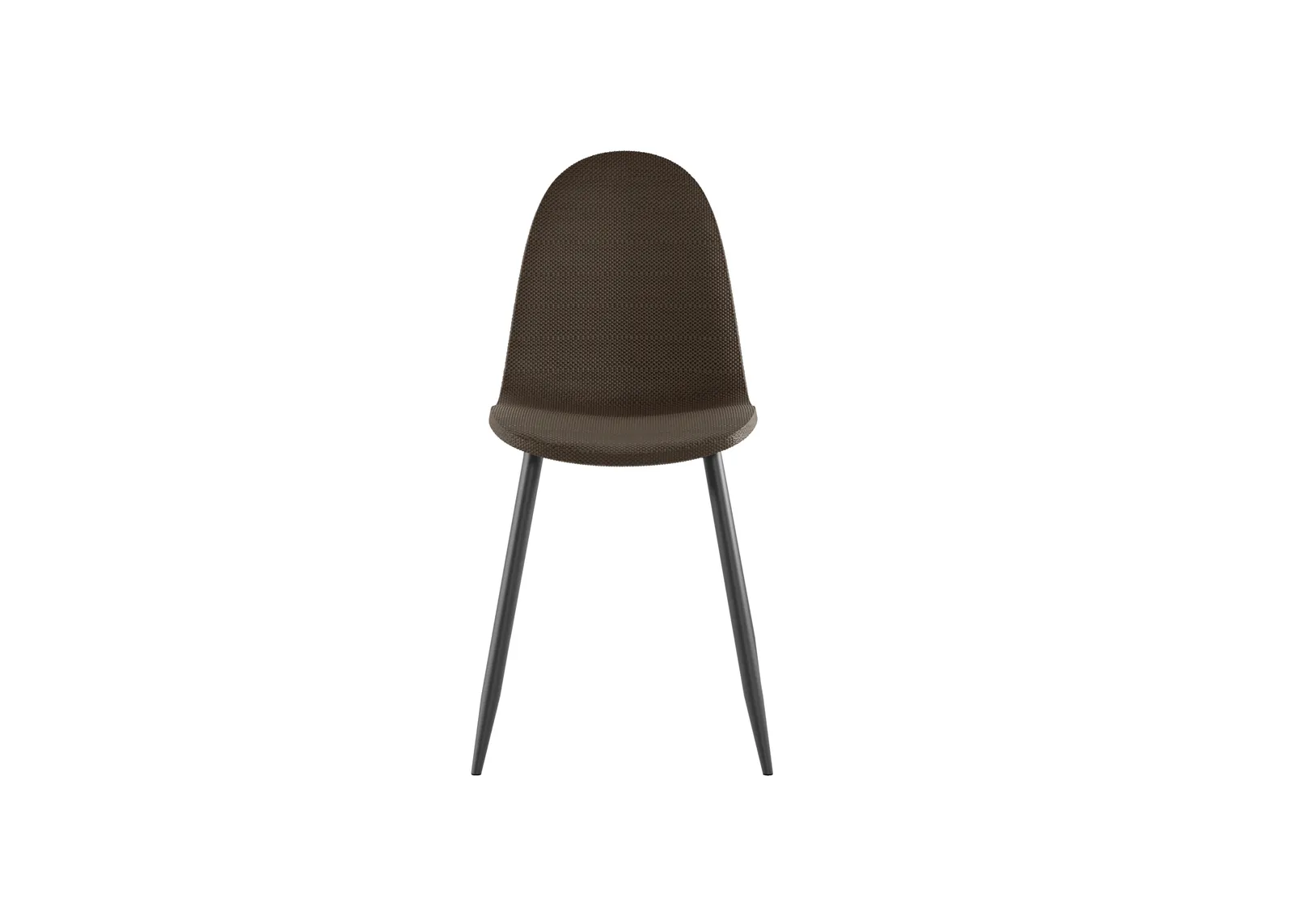 Sedia Martina Stones marrone in similrattan su fondo bianco