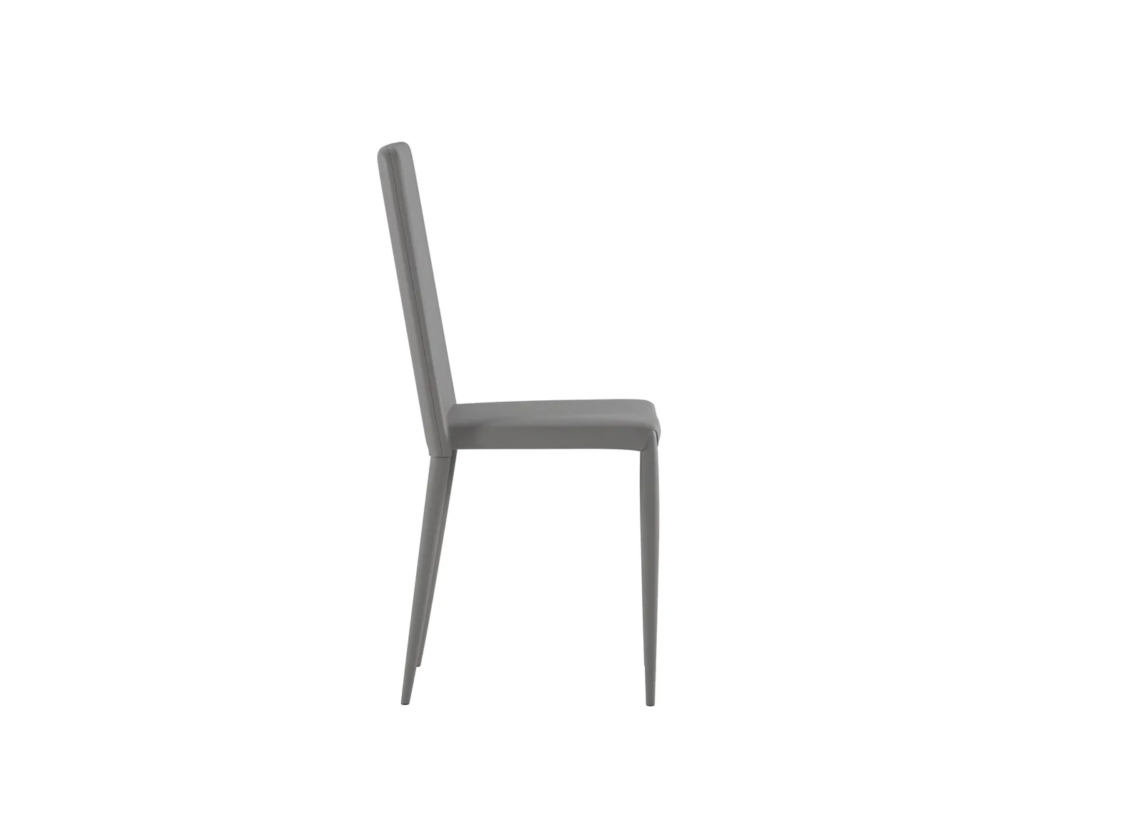 Sedia Cleo Stones grigio chiaro vista di lato