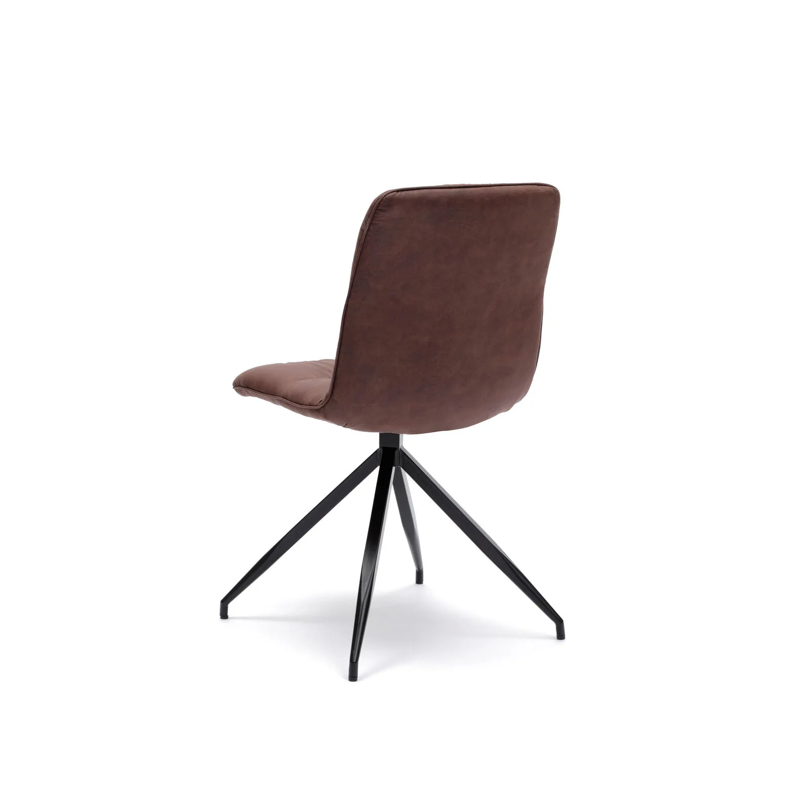 Sedia Alba Stones marrone vista di tre quarti