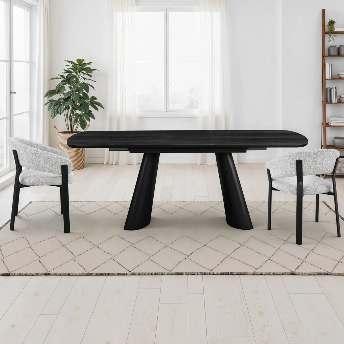 Tavolo Otra Black Wood Tomasucci in legno nero