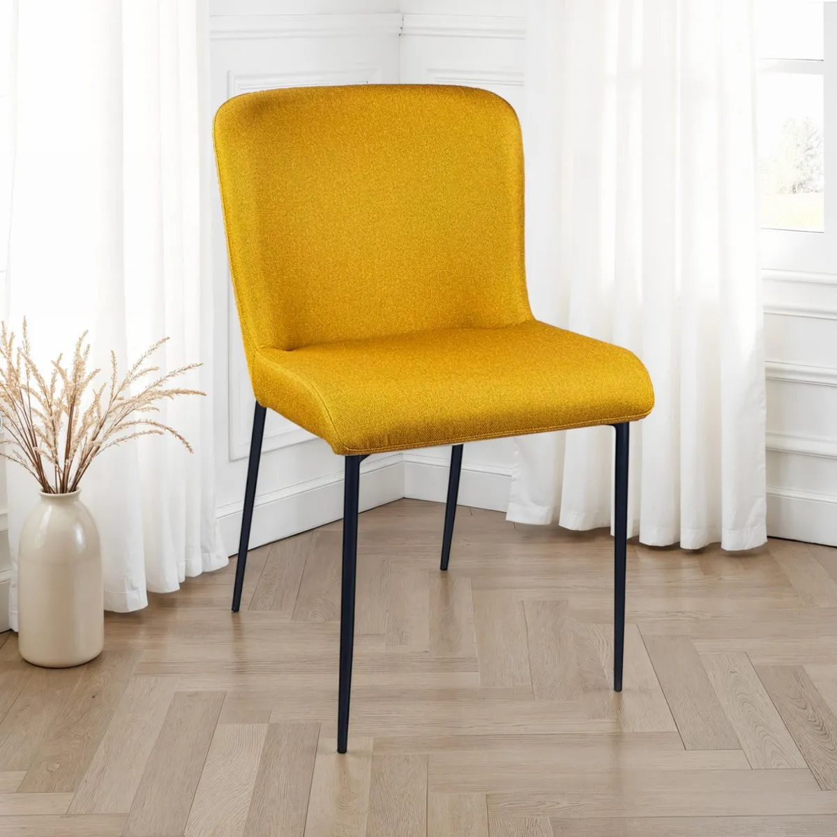 Sedia Tryun Yellow Tomasucci in tessuto giallo