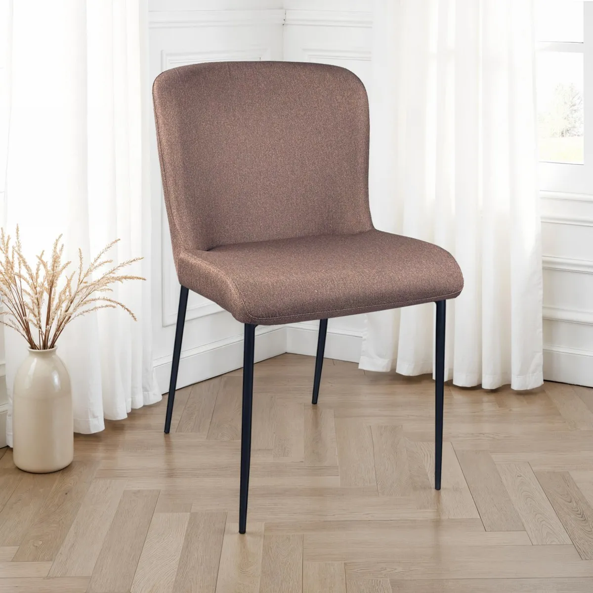 Sedia Tryun Brown Tomasucci in tessuto marrone