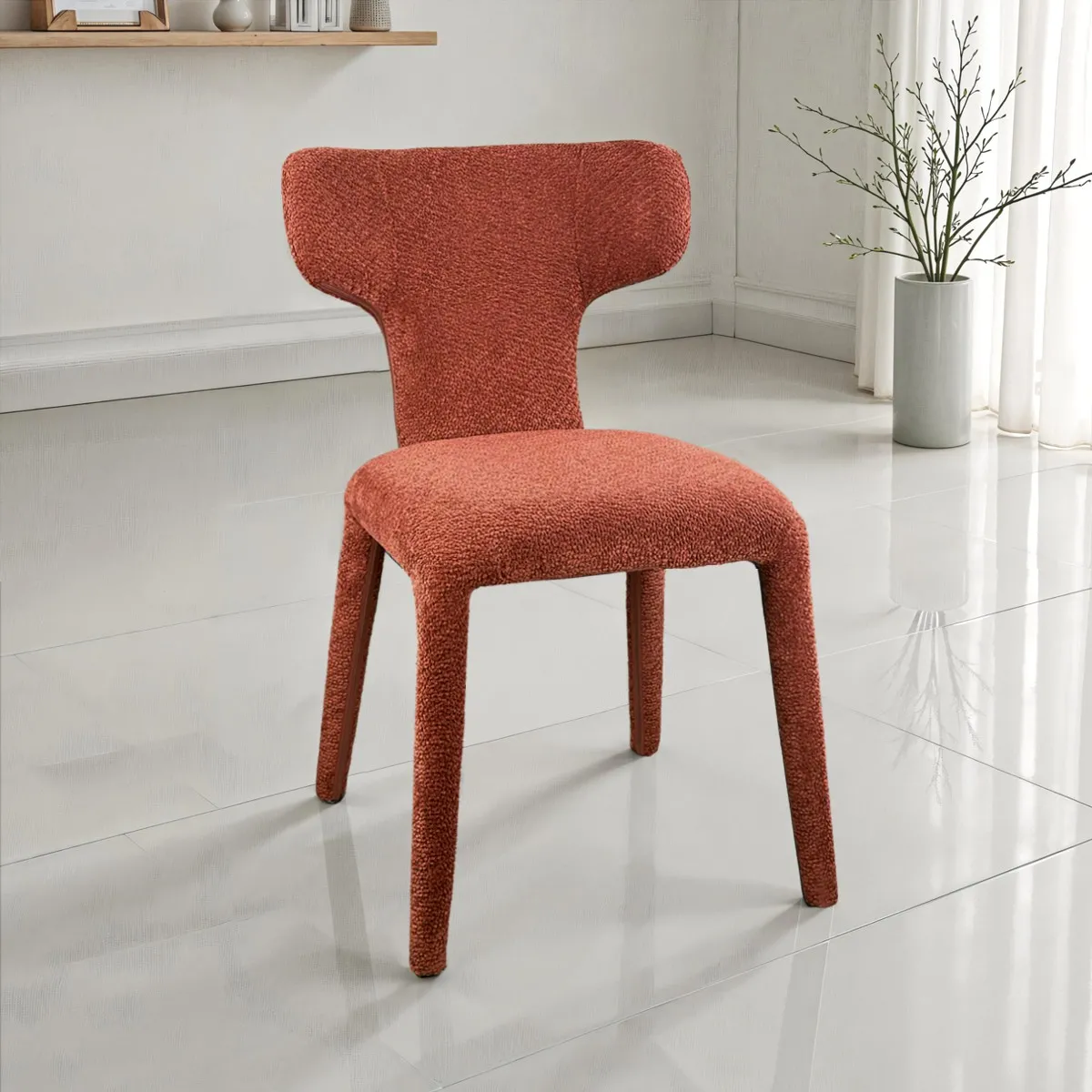 Sedia Herd Red Tomasucci in tessuto rosso mattone