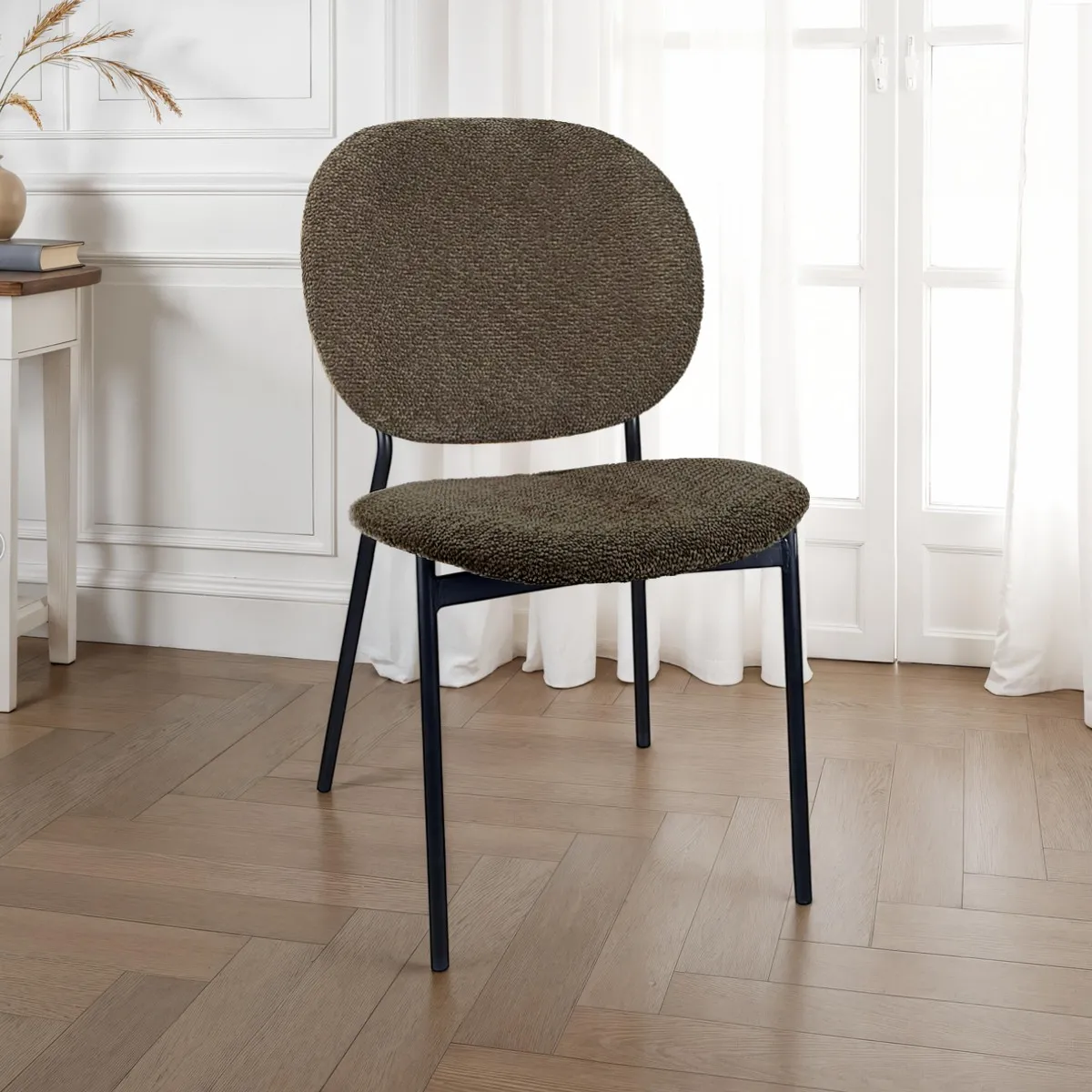 Sedia Werza Brown Tomasucci con telaio nero