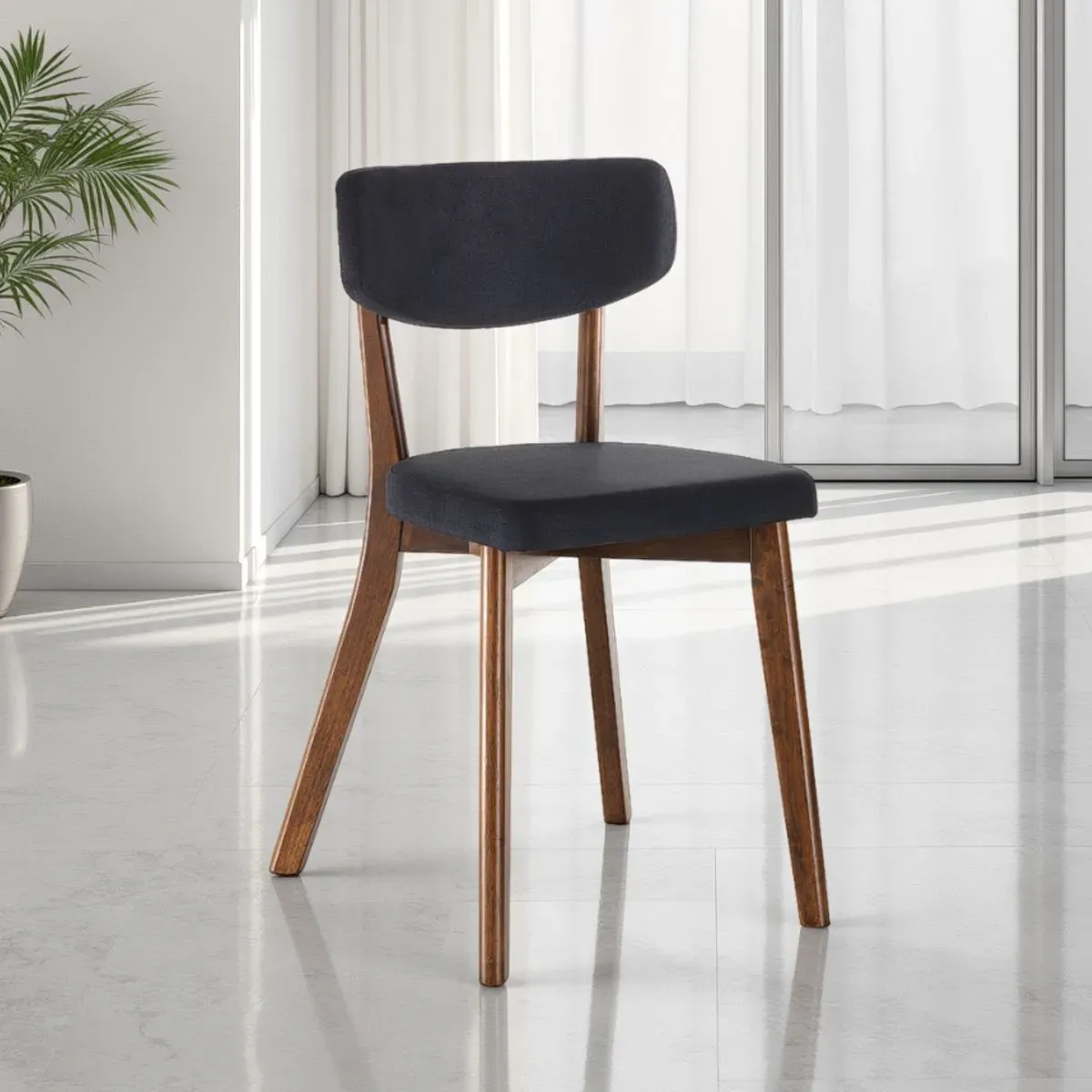 Sedia Varm Evolution Dark Wood Tomasucci in noce e grigio scuro