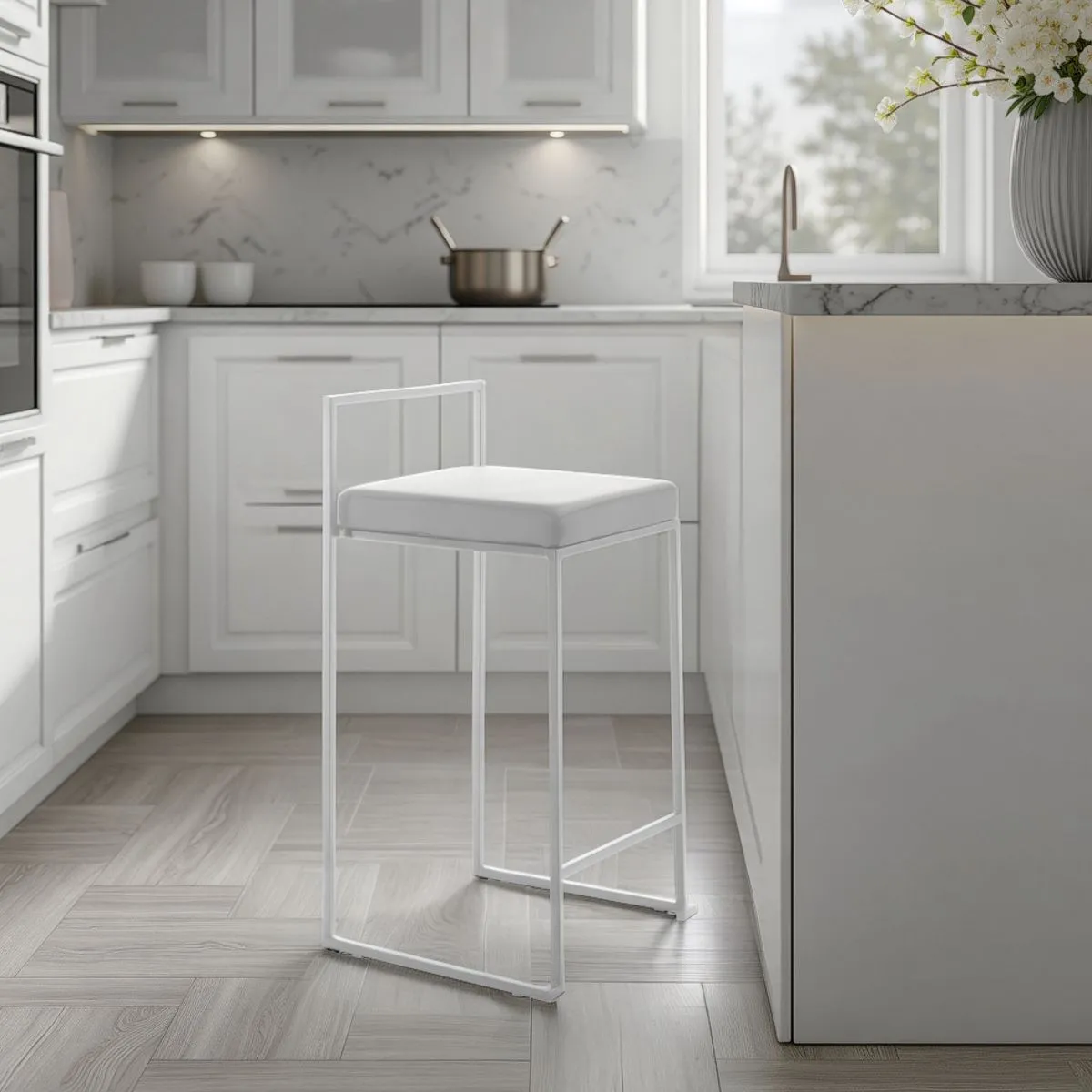 Sgabello Dodo White Tomasucci bianco in cucina