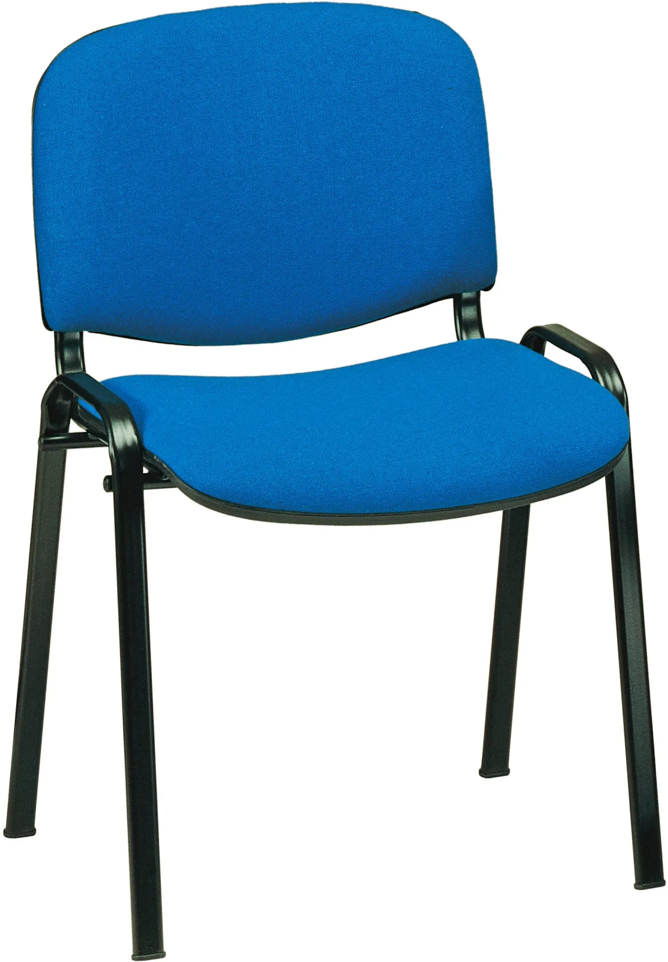 Sedia fissa 6000 Compir senza braccioli con rivestimento blu