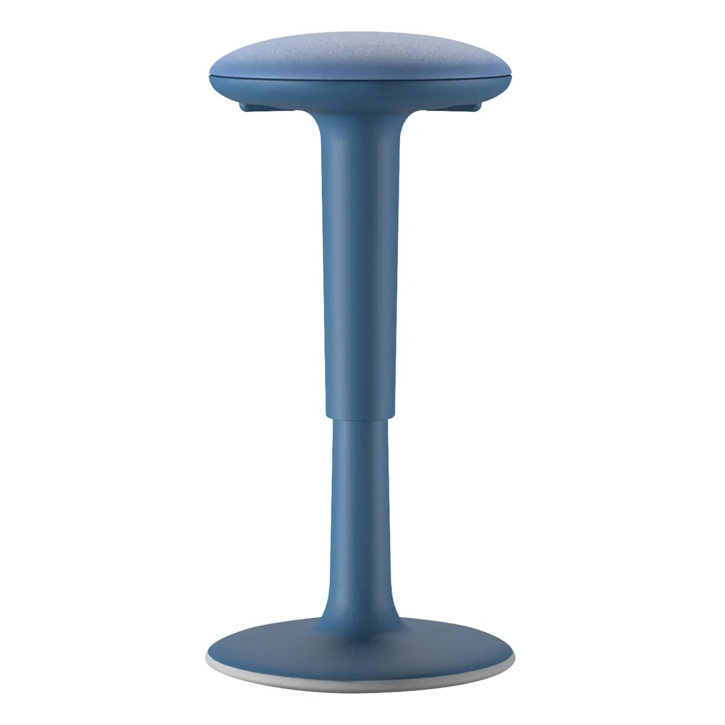 Sgabello UpDown Unisit blu con base semicurva