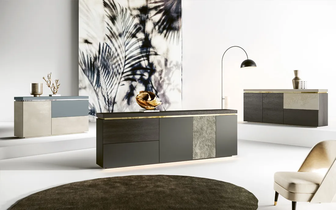 Madie Mix 2B Italia con ante decorate effetto pietra