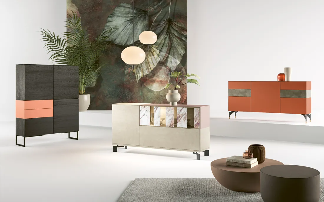 Madie Push 2B Italia arancione e chiare in un ambiente moderno