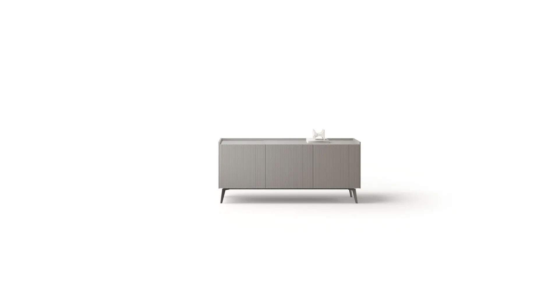 Madia Linear 11 Adriatica grigio fumo su fondo bianco