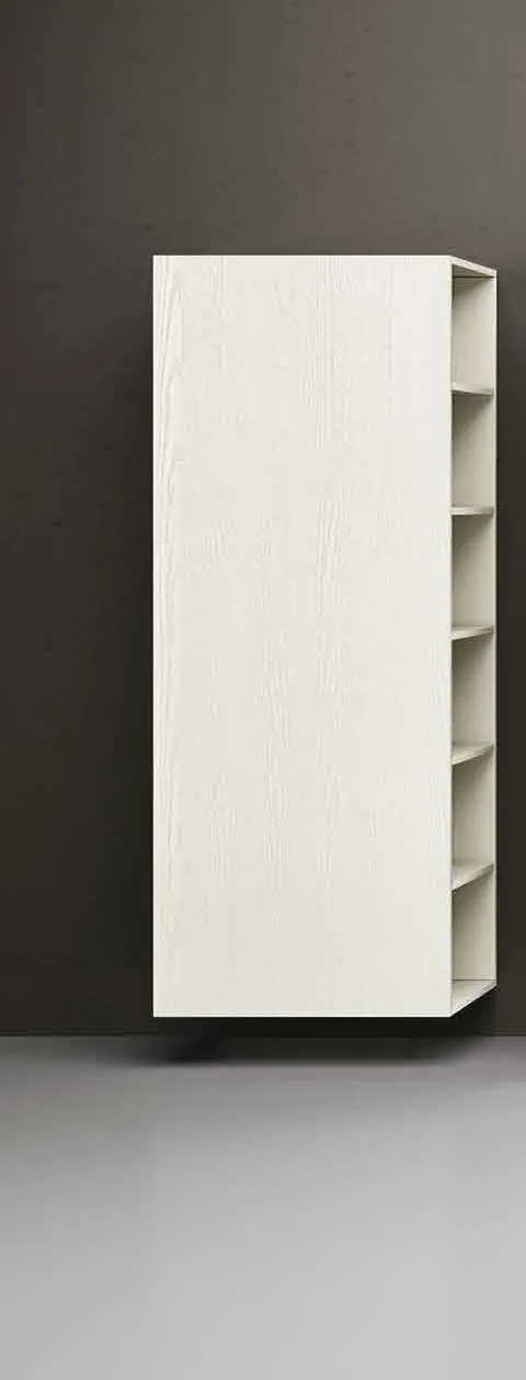 Colonna Mini 300 Air Artigianmobili bianca con ripiani laterali