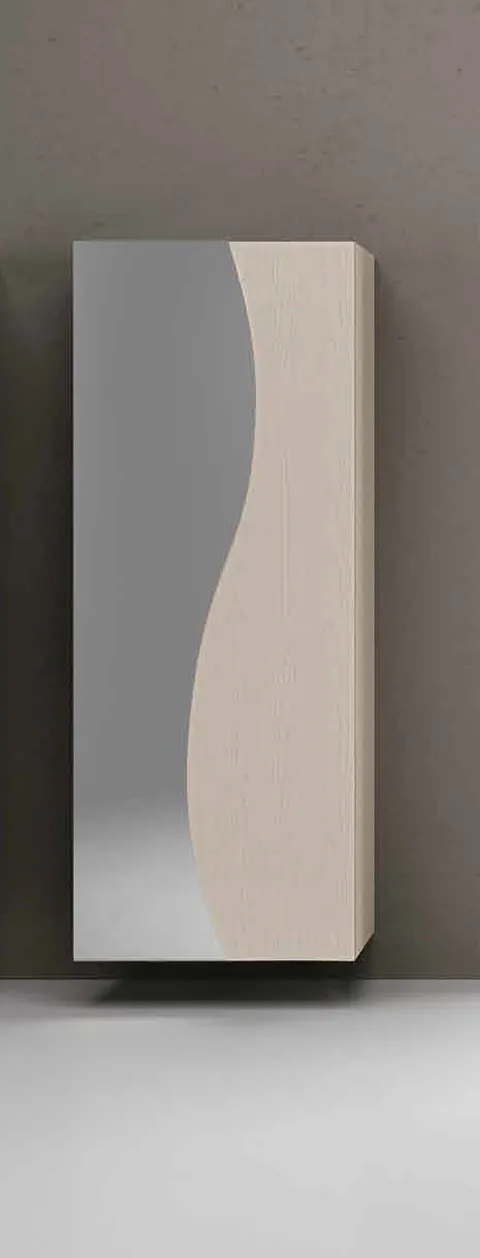 Colonna Mini 301 Air Artigianmobili con specchio a onda sull'anta