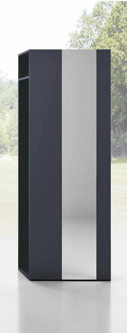 Colonna Mini 303 Artigianmobili grafite con specchio