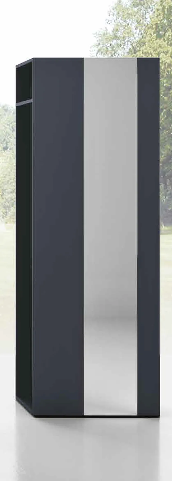 Colonna Mini 303 Artigianmobili grafite vista di lato