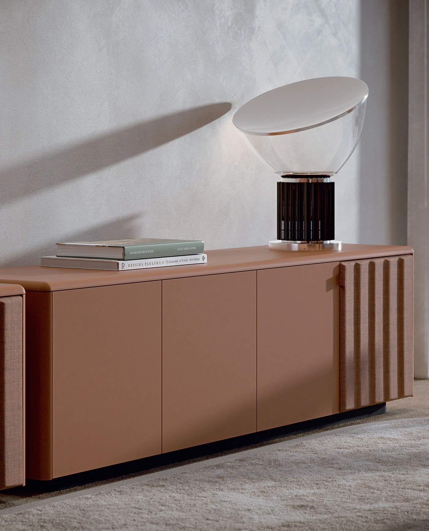 Madia Sabree Frezza color terracotta con fianco ondulato