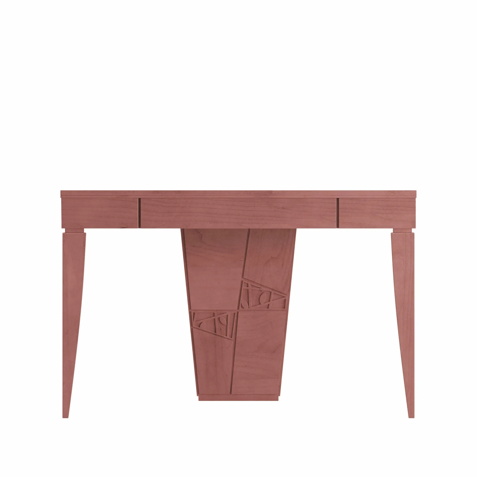 Consolle Decor Modo 10 laccata rosso marasca su fondo bianco