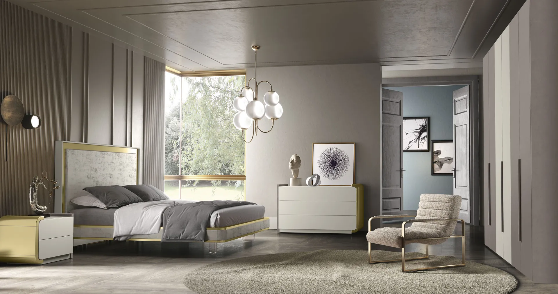 Camera Infinity con letto Pasitea Adriatica e poltroncina