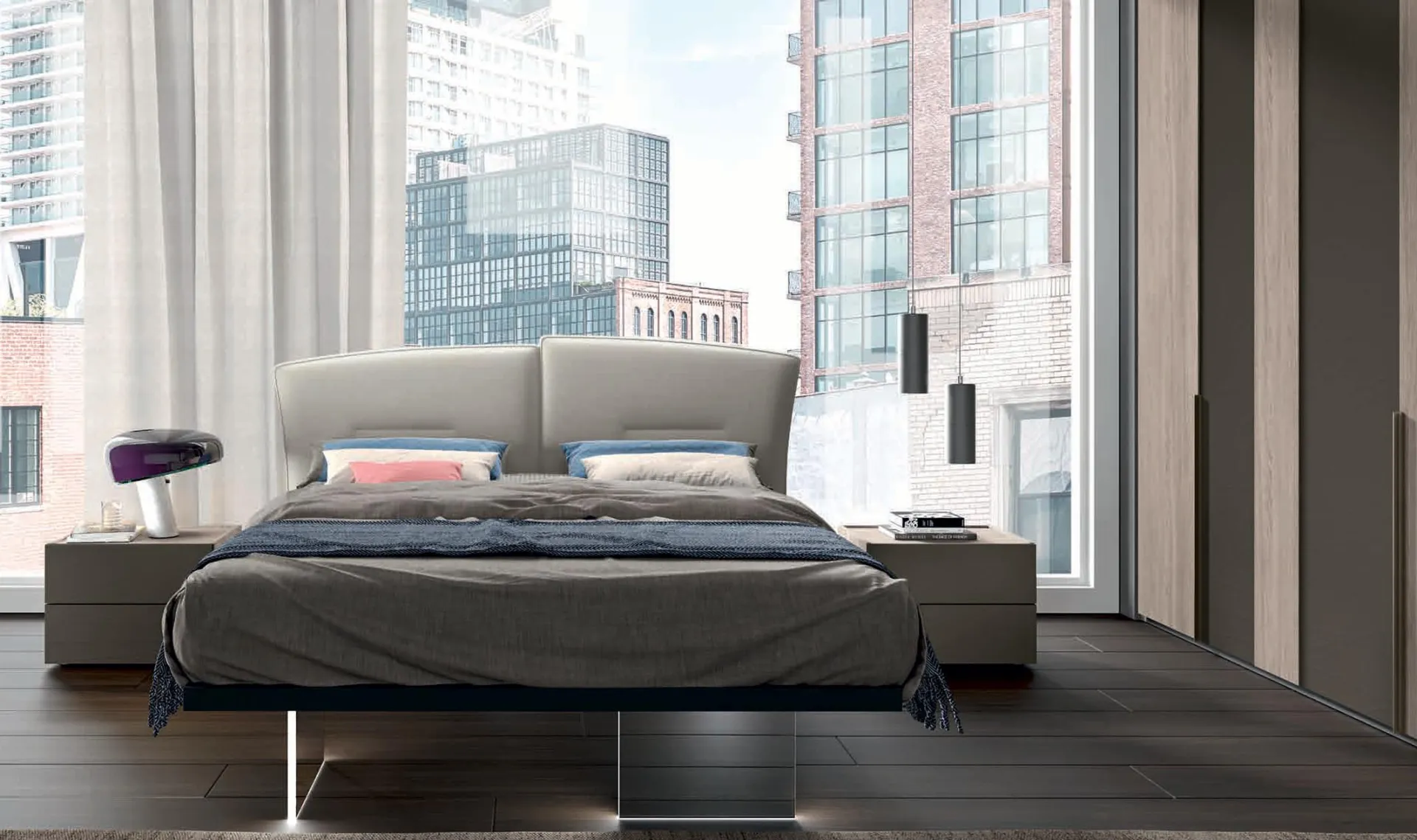 Letto Brezza sospeso della camera Moderno 08 Artigianmobili in città
