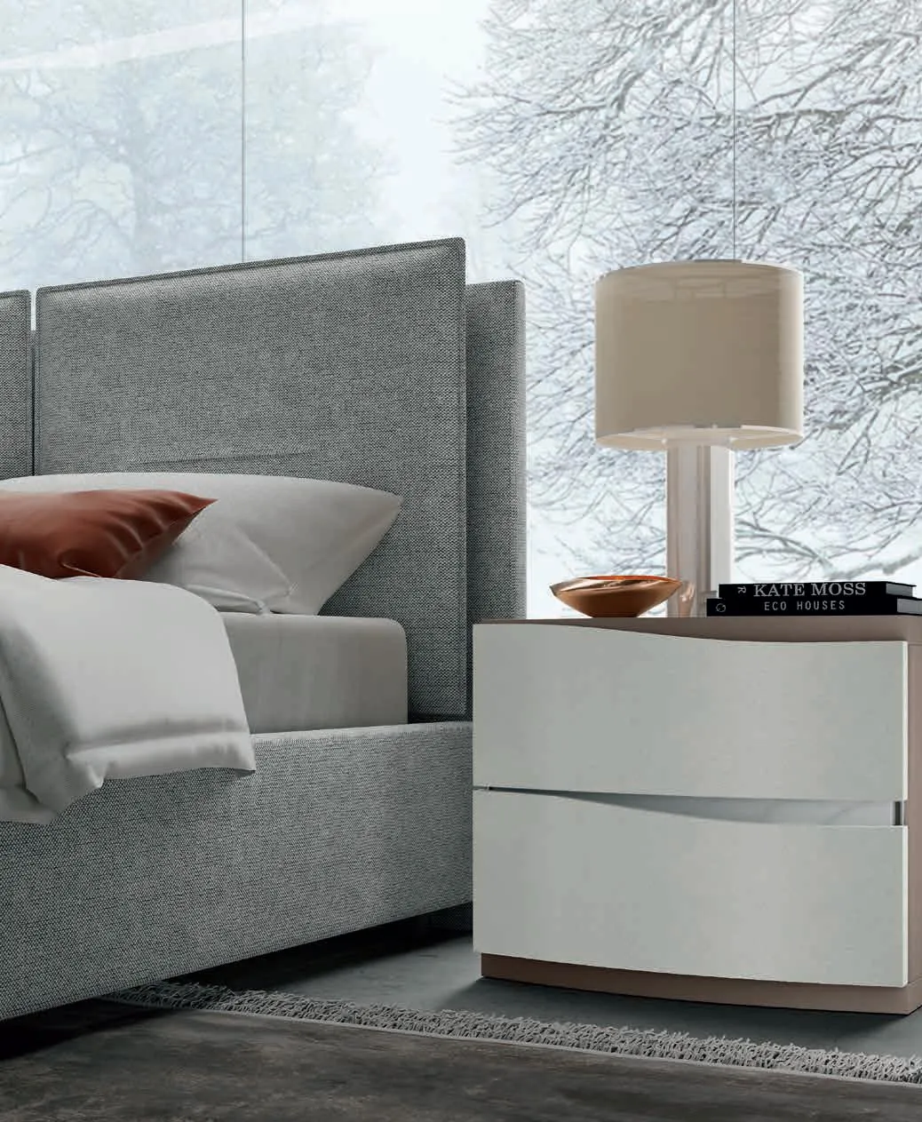 Comodino Chorus e letto Relax della camera Moderno 25 Artigianmobili