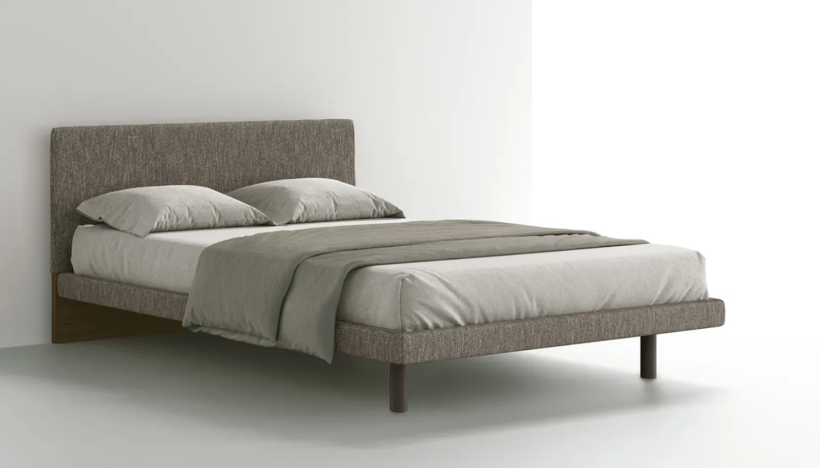 Letto Filo Dielle Modus con testiera e giroletto imbottiti