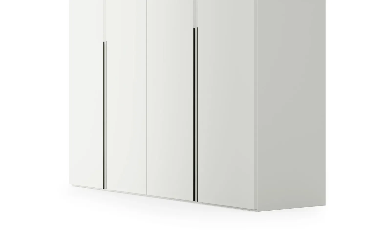 Armadio battente Slim Dielle Modus bianco, su fondo bianco