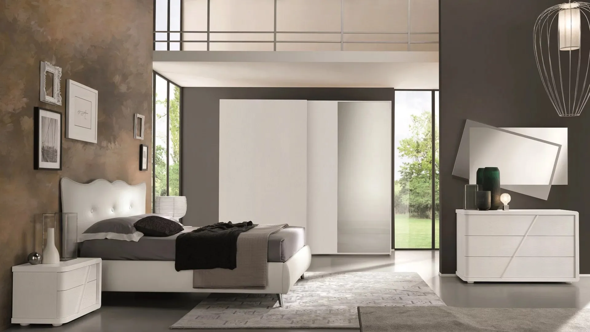 Armadio Levante Euro Design con specchio esterno a tutta altezza