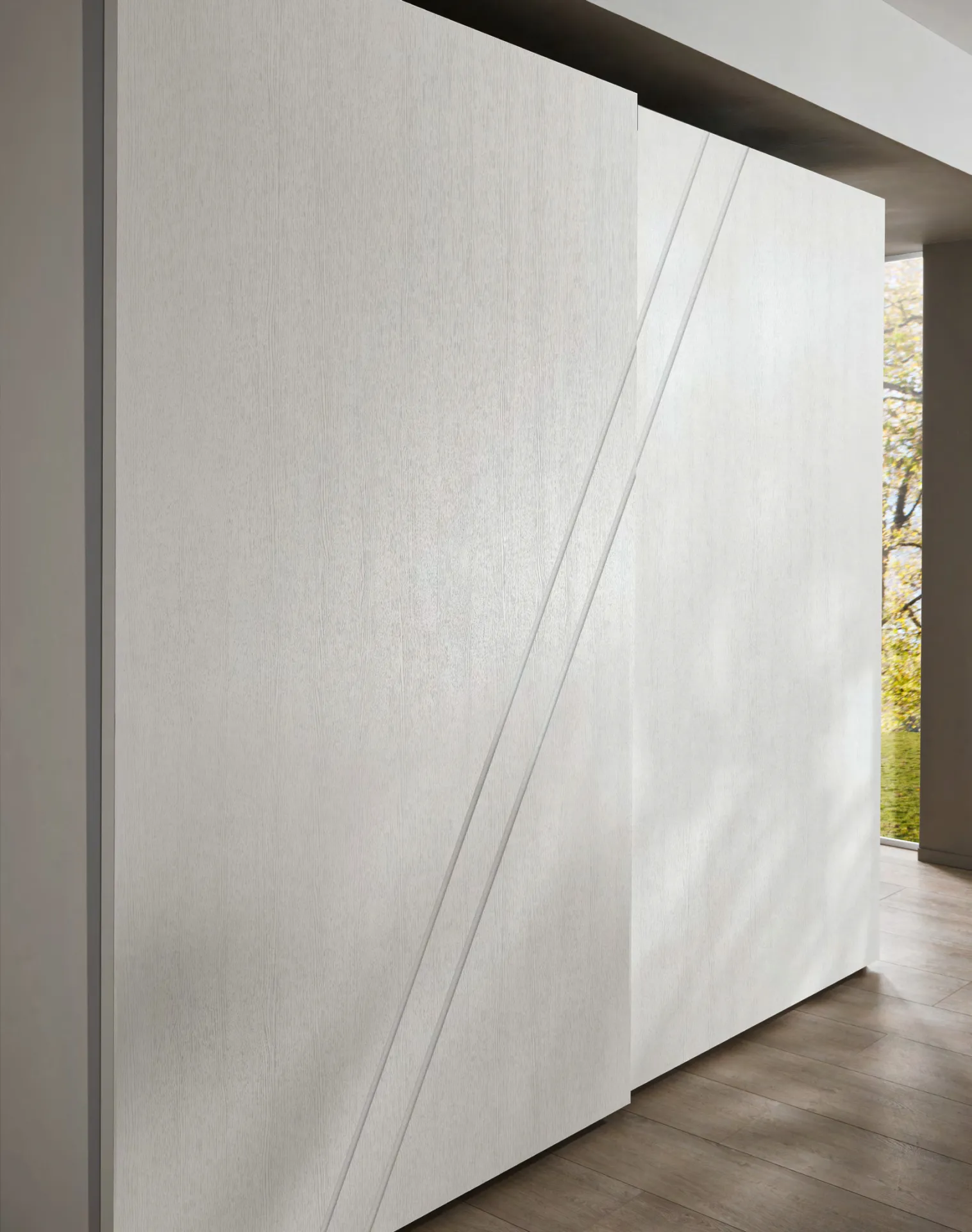 Anta dell'armadio Orizzonte Euro Design con incisione obliqua