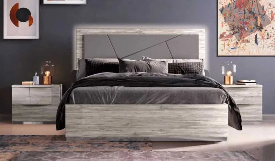 Letto Diana Euro Design con testiera retroilluminata
