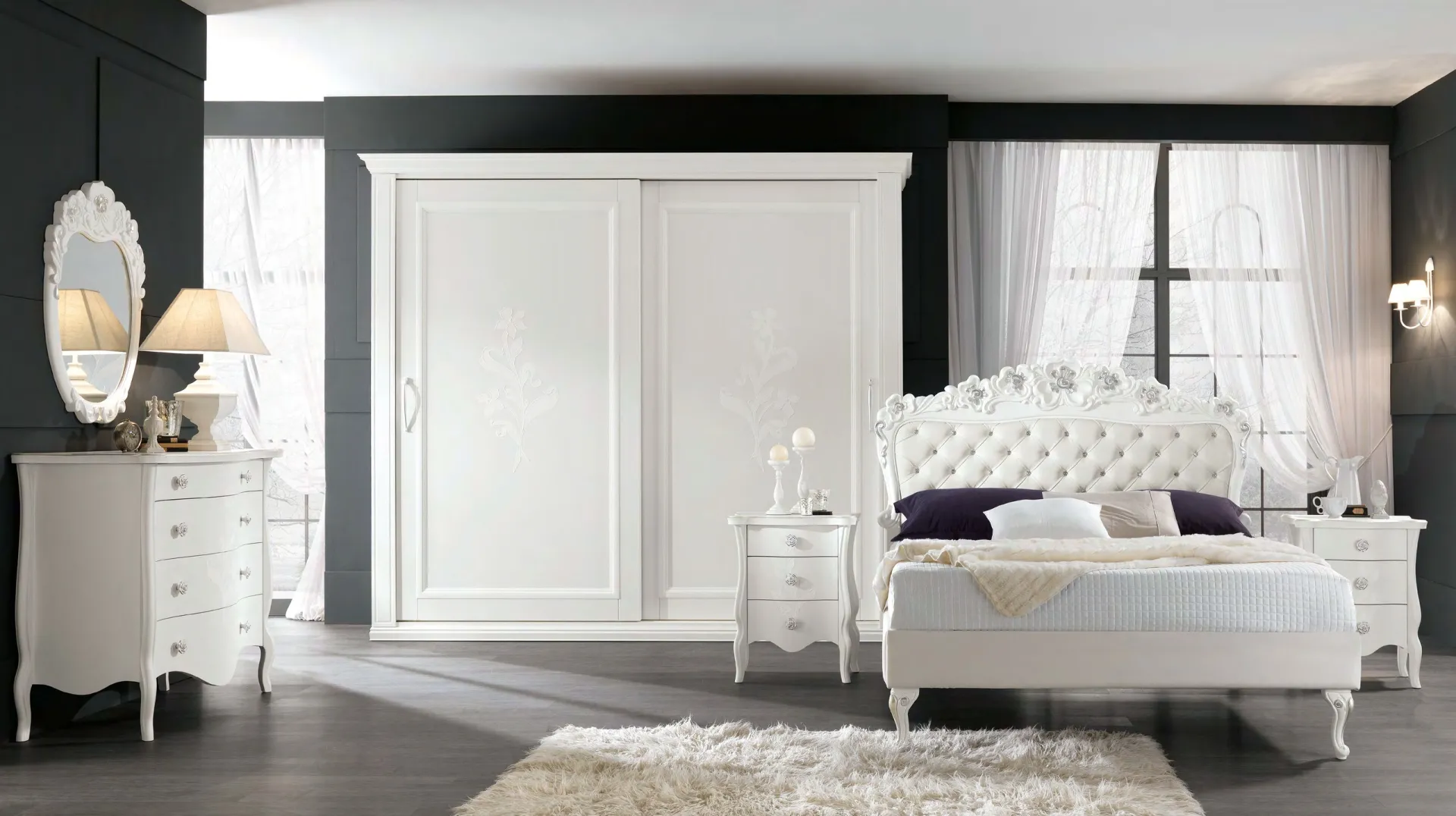 Camera Les Fleurs de l'Amour Euro Design composizione 1 con letto Medea