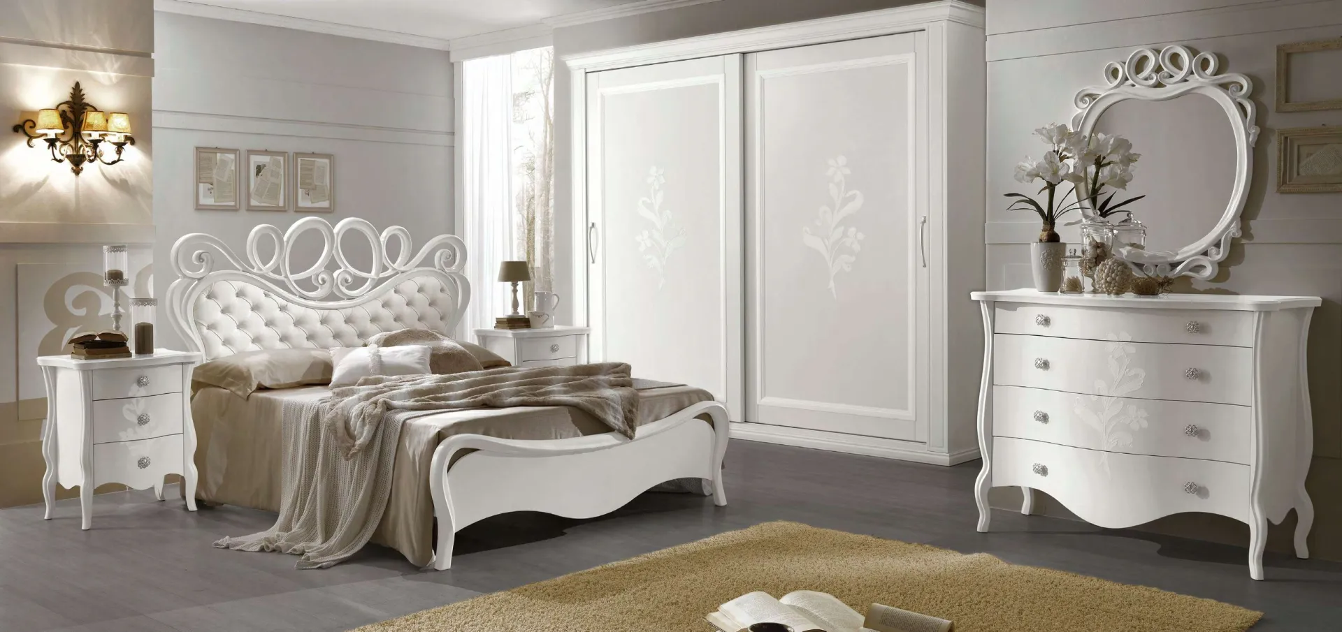 Camera Les Fleurs de l'Amour Euro Design composizione 2 con letto Dafne