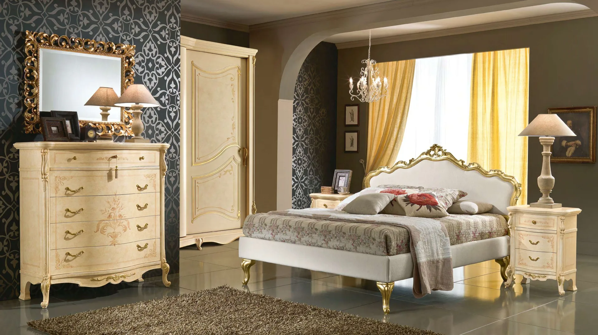 Camera da letto Bellini Euro Design composizione 33 antica toscana