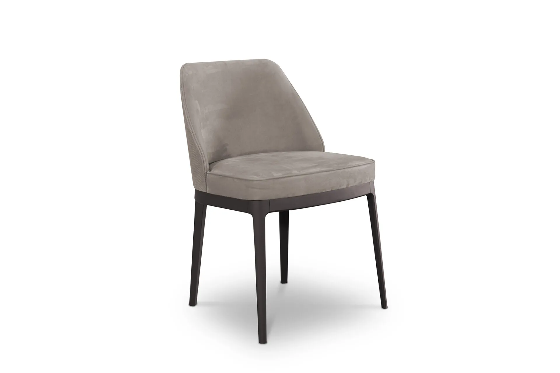 Sedia 50.46 Tosato in tessuto beige con gambe scure