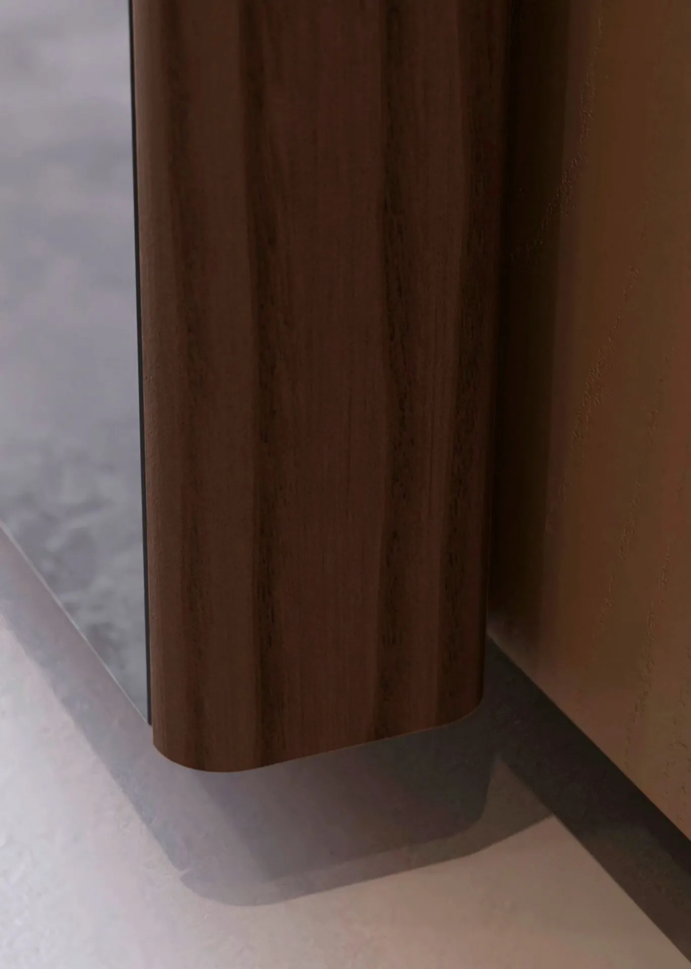 Bordo arrotondato in legno dell anta dell armadio Charlie TV Fazzini
