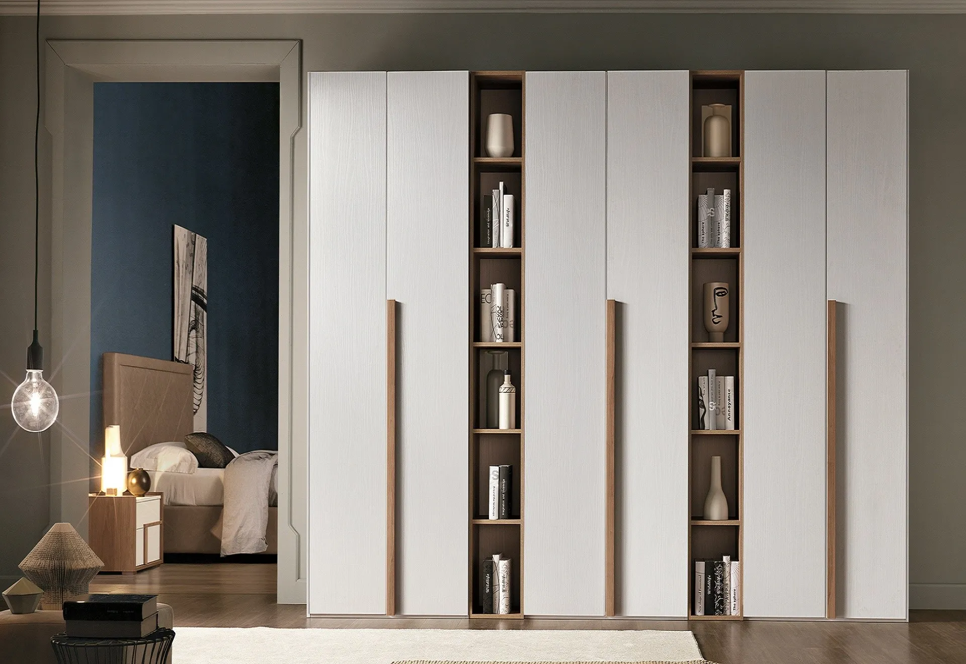 Armadio Abaco City Gierre con libreria a giorno terminale