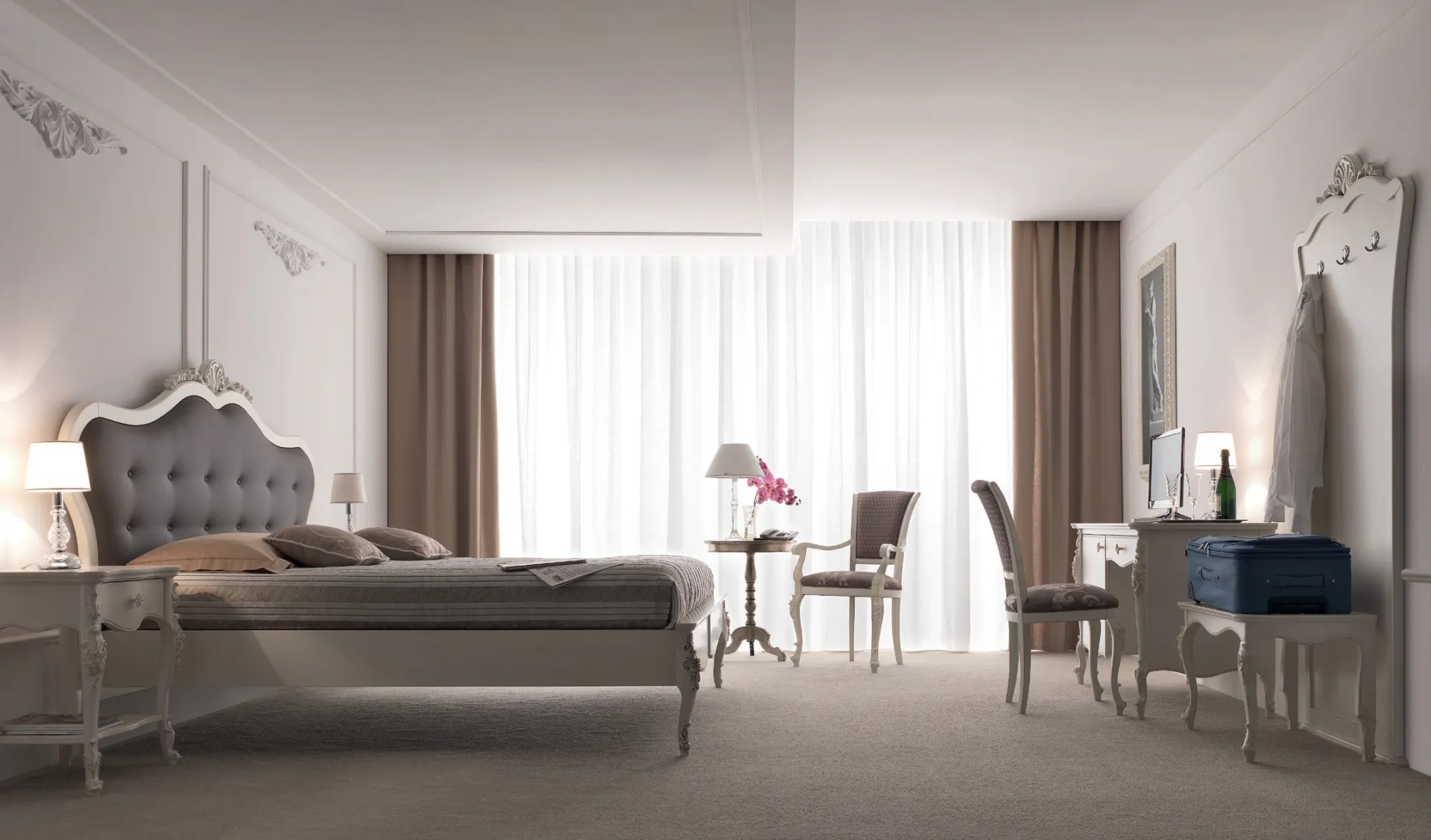Camera Venere Imba con letto king size, scrittoio e attaccapanni