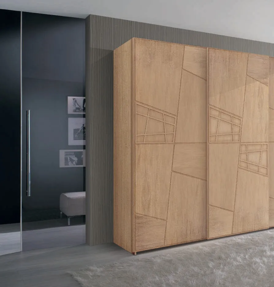 Armadio scorrevole House Project Imba in legno chiaro