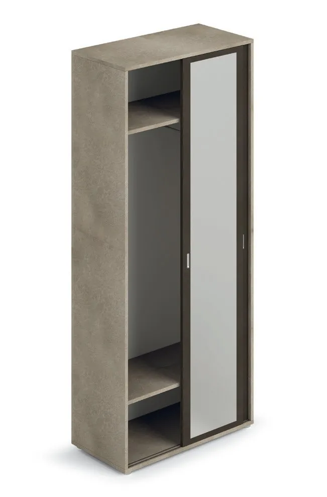 Modulo Style Project Imba argilla e fango con anta a specchio