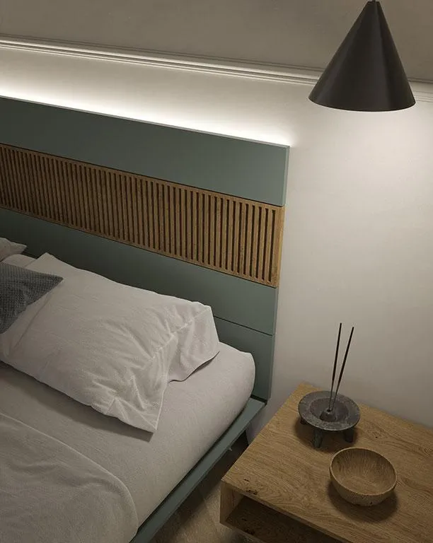 Luce sulla boiserie del letto Dreaming 01 MobilGam