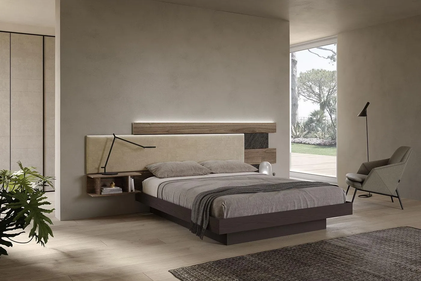 Camera con letto Wall System Dreaming 02 MobilGam