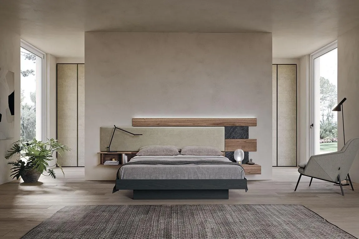 Letto Dreaming 02 MobilGam con giroletto blu